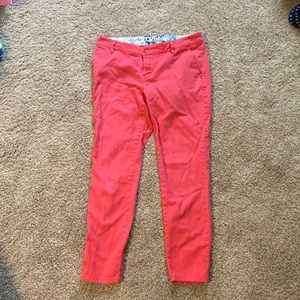 Roxy coral skinny Pants Size 7
